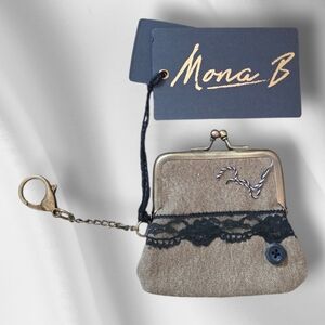 NWT Mona B Canvas Coin Clip